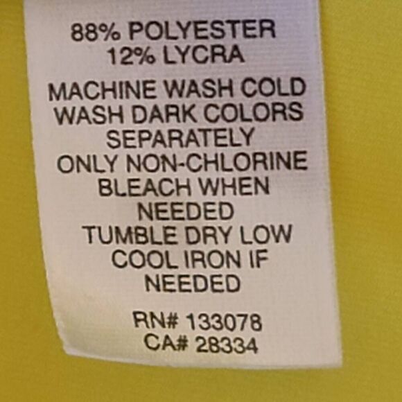 Lucky in Love Womens Yellow Long Sleeve Sun Protection Athletic Shirt Large - Picture 10 of 12